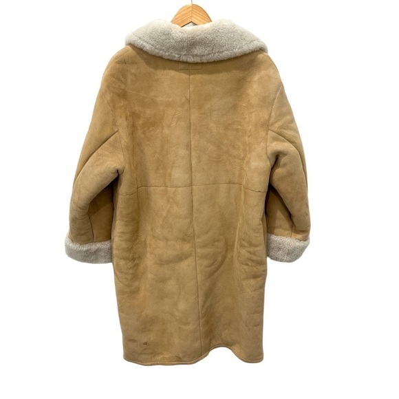 Nili Lotan | Lenon Lamb Shearling Coat in Beige - Size Large - Picture 6 of 17